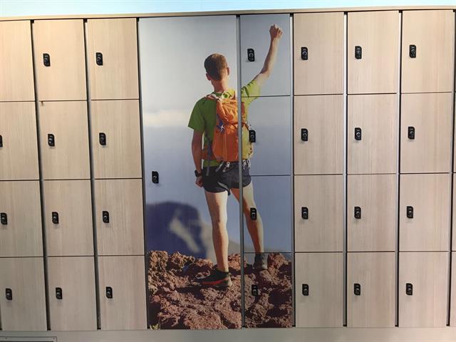 Guixetes amb gràfica impresa a les portes